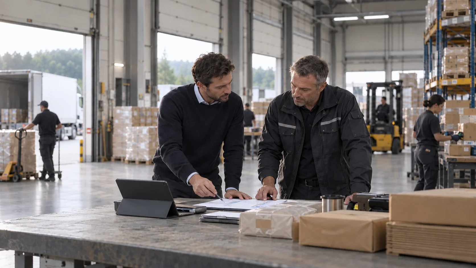 Gemeinsame Planung von Abläufen im Logistikbetrieb