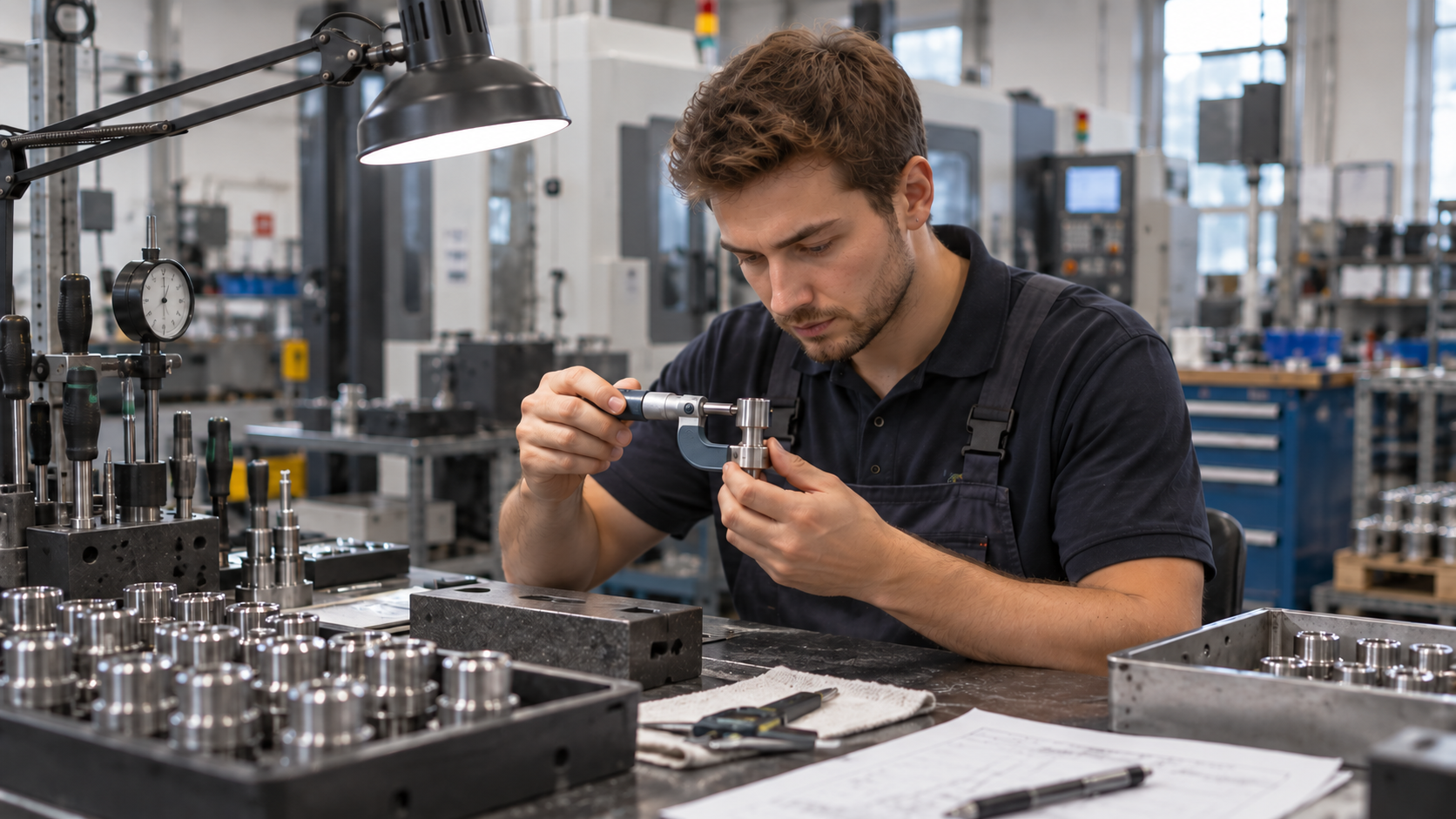 Präzisionsarbeit in der Werkstatt